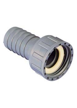 Schlauch-Tülle mit Überwurfmutter - Innengewinde - PP - Gewinde 1/2 " - Tüllen-Ø 13 mm - NW 9 mm