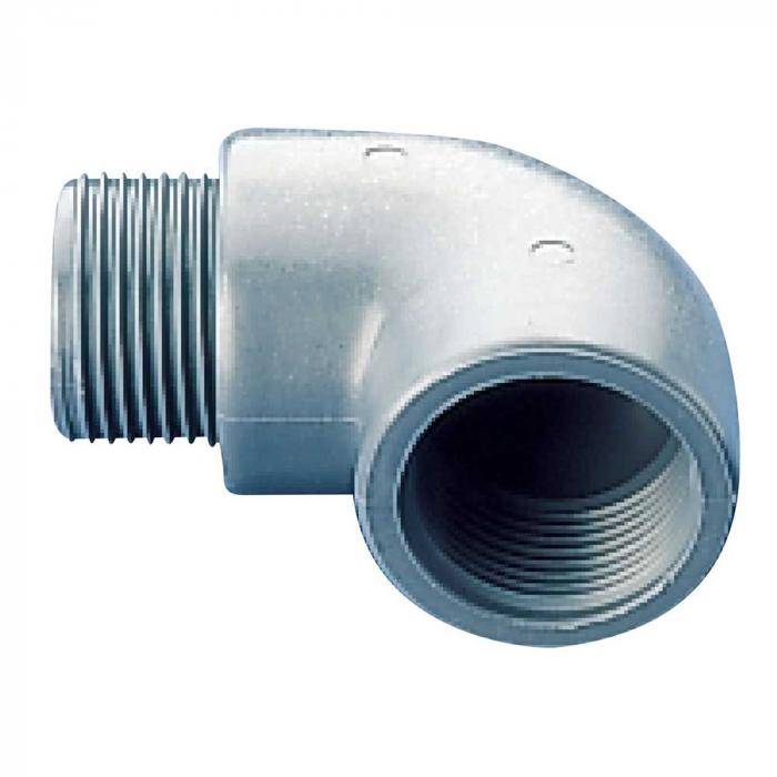Winkel 90° - mit Innen- und Außengewinde - PP - Gewinde 1/2 " - NW 14 mm