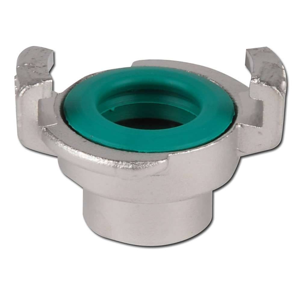 GEKA® Klauenkupplung, Schlauchkupplung - Chromstahl mit FKM Flachdichtring - Innengewinde G 1" - PN 40 bar - Nockenweite 40 mm
