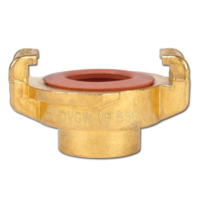 GEKA® Klauenkupplung - Innengewinde G 1/2" - Messing mit NBR Formdichtring - Nockenweite 40 mm - für Trinkwasser - Preis per Stück