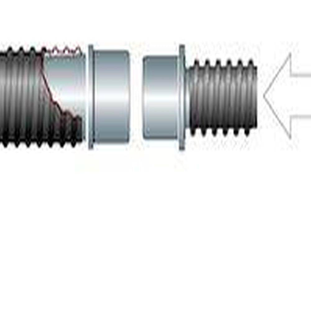 Hochvakuum-Schlauchkupplung - M50-38P Male coupling Ø 50 mm for hose Ø 38 mm