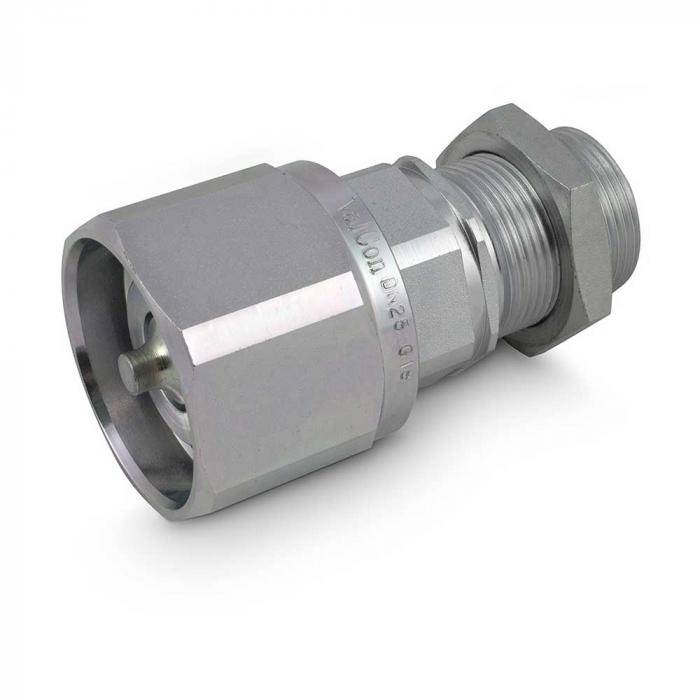 ValCon® VC-HDS Stecker - Stahl verchromt - DN 25 - BG 6 - AG M42 x 2 mm - PN 333