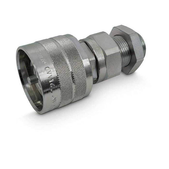 Schraubkupplung SK-VSV - Stecker - Stahl verchromt - BG 3 - DN 12 - AG M24 x 1,5 mm