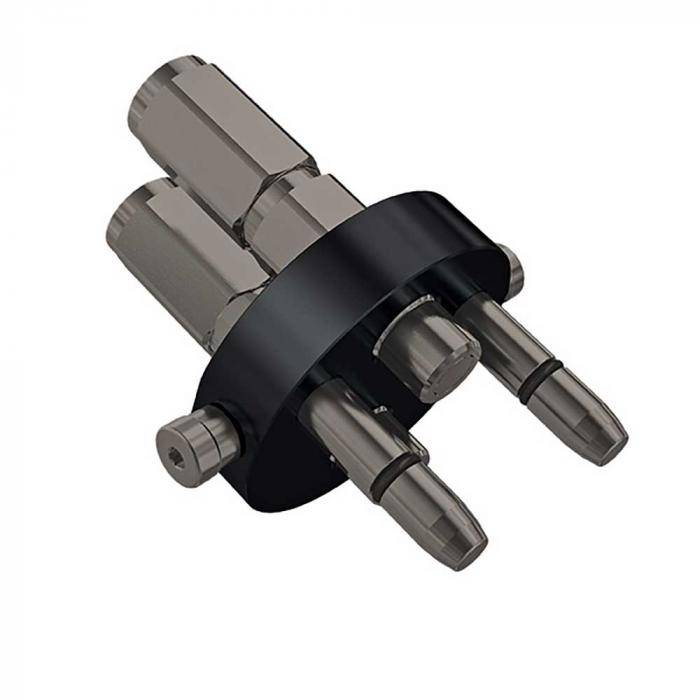 Multikupplung Serie MST2 3P - Stecker - Zink-Nickel - DN 10 - Size 6 - Innengewinde G 1/2" - PN 250