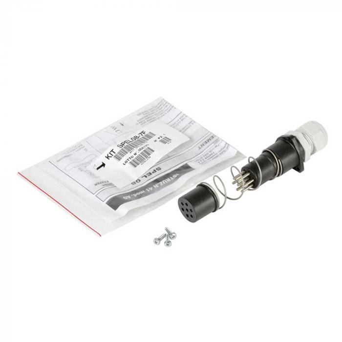 Ersatz-Elektrostecker - für Faster MST8-Multikupplung - Muffe - Elektroeinsatz 7-polig - DN 12 - max. 48 VDC - 13 A