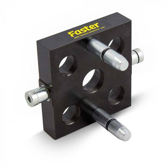 Steckerkörper für Multikupplung Serie MST5-S - verchromt - DN 10 - inkl. Anbauteile - ohne Einsätze