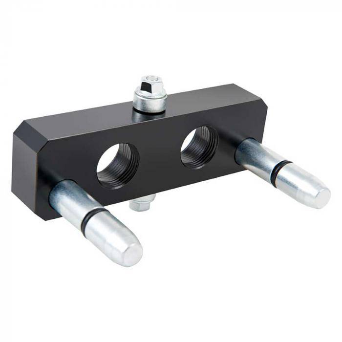 Steckerkörper - Multikupplung Serie MST-PB - verchromt - DN 10 - inkl. Anbauteile - ohne Einsätze