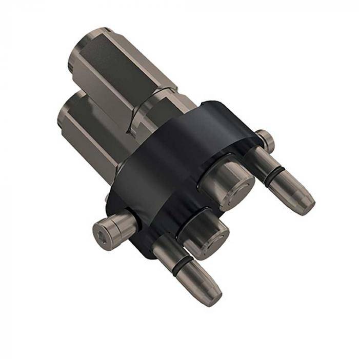 Multikupplung Serie MSTN2 3P - Stecker - Zink-Nickel - DN 12 - Size 8 - Innengewinde G 1/2" - PN 250