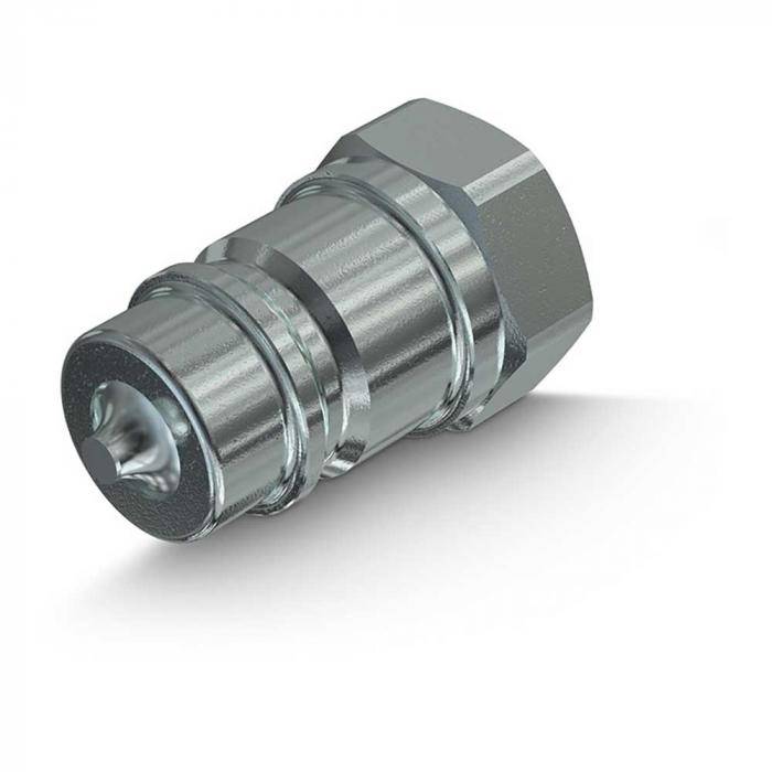 Faster NV-Muffe - Stahl verchromt - DN 20 - Size 12 - G 3/4" IG - ISO 7241-A - PN 300