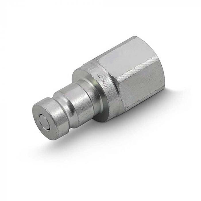 Stecker ST-DF - Stahl verchromt - Steckkupplung - DN 3 - Size 4 - BG 1 - NPT 1/4" IG