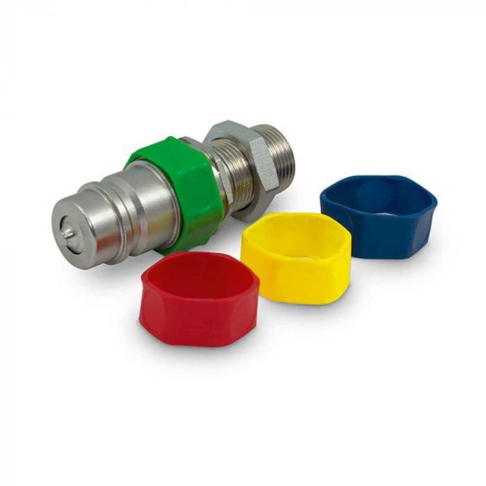 ValCon® Identifikations-Clip - PVC - für Steckkupplungen BG 3 - SW 27 - blau - VE 20 Stück