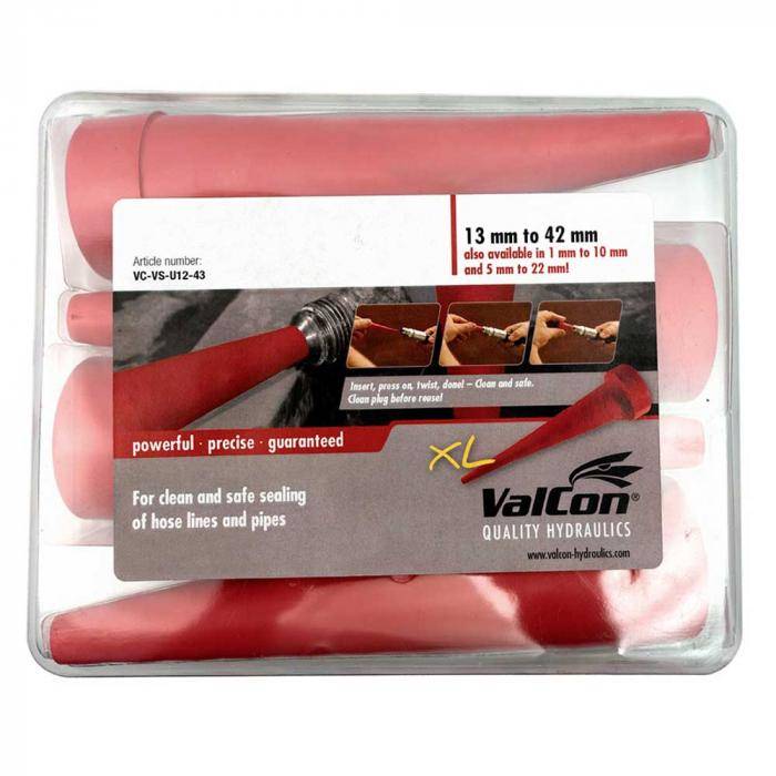 Valcon® Universal-Service-Stopfen - integrierten Dichtkanten - DN 2 - 42mm - 4er Packung