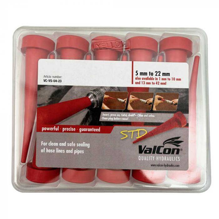 Valcon® Universal-Service-Stopfen - DN 5 bis 22 mm - 10-teilig - für leitungen mit Innen-Ø 5 bis 22 mm