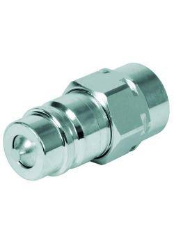 Steckkupplung Serie ST4 - Stecker - Stahl verchromt - DN 19 - G 1/2" Innengewinde - PN 250