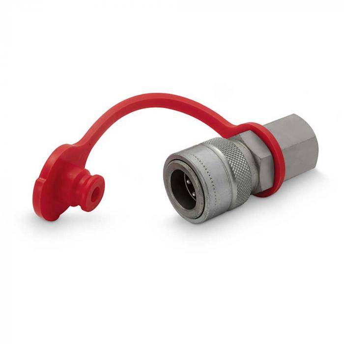 Muffe Serie ST-C5 - Stahl verchromt - DN 6 - Innengewinde - PN 1000 bar - G 1/4" - Länge Muffe 61,3 mm