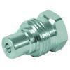 Faster Schraubkupplung Serie SK-VVS - Stecker - Stahl verchromt - DN 10 - Size 6 - BG 2 - 3/8 - NPT 3/8" - 800 bar