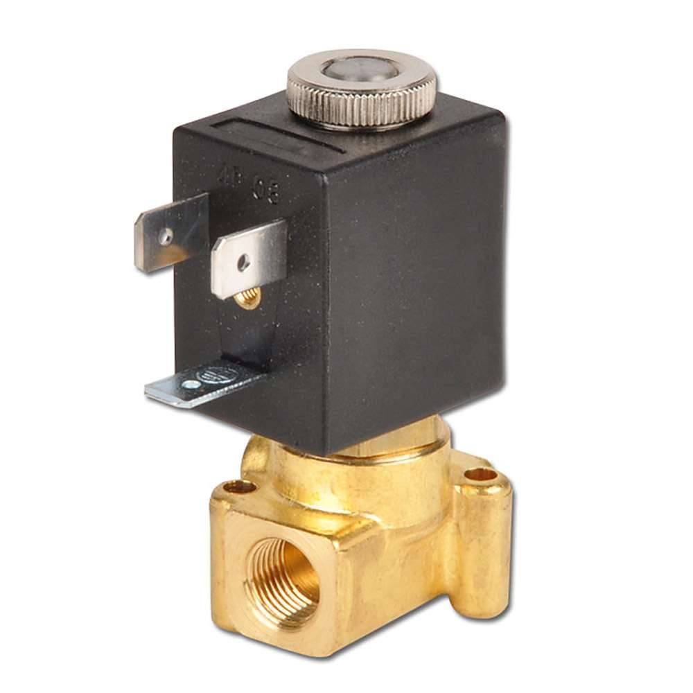 2/2-Wege-Mehrmedien-Magnetventil - Innengewinde G 1/8" - NW 2 mm - Differenzdruck 0-9 bar - Spulenspannung 24 V (DC) - stromlos geöffnet