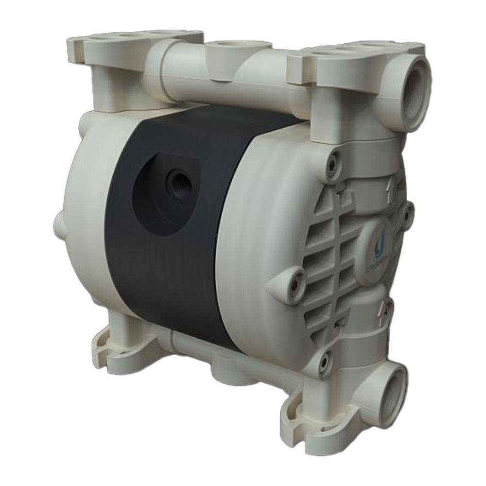Druckluft-Doppelmembranpumpe Microboxer P-NAAN - NBR - Gehäuse aus Polypropylen - 35 l/min - 8 bar