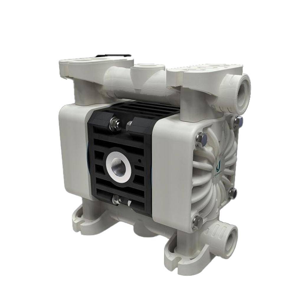 Druckluft-Doppelmembranpumpe Boxer 15 P-NTAAT - Gehäuse aus Polypropylen - 17 l/min - 8 bar