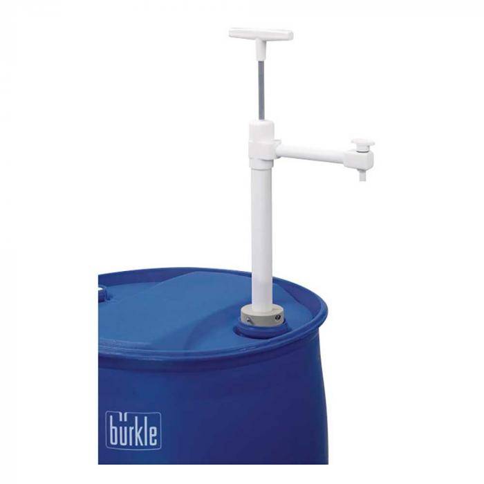 Fasspumpe Ultrarein - PTFE - mit Auslaufbogen - Eintauchtiefe 40 cm - Tauchrohr Ø 32 mm - Förderleistung 180 ml/Hub
