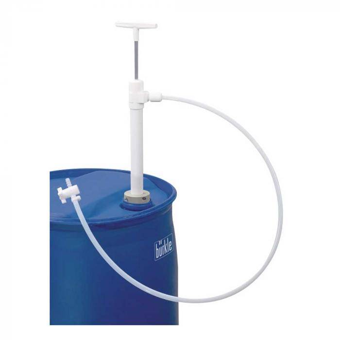 Fasspumpe Ultrarein - PTFE - mit Schlauch und Hahn - Eintauchtiefe 40 cm - Tauchrohr Ø 32 mm - Förderleistung 180 ml/Hub