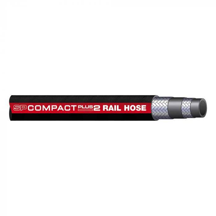 Geflechtschlauch SP-COMPACTplus2 RAIL HOSE - Gummi - DN 6 - Außen-Ø 13,4 mm - PN 450 - Preis per m