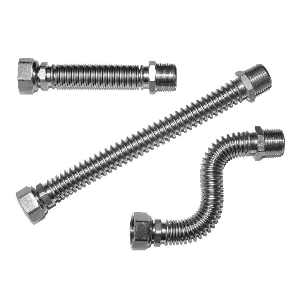 Wellrohr Superflex - Edelstahl - ausziehbar - IG G 1" - DN 25 - Länge 200 bis 410 mm - Preis per Stück