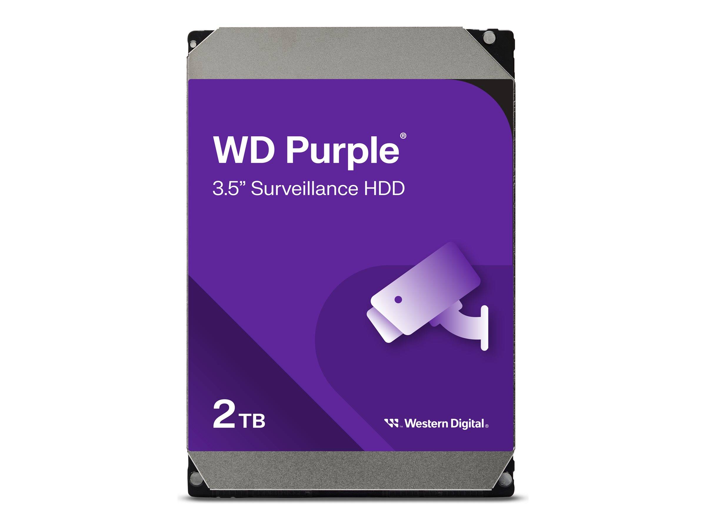 WD Purple Surveillance WD23PURZ - Festplatte - 2 TB - intern - 3.5"" (8.9 cm)