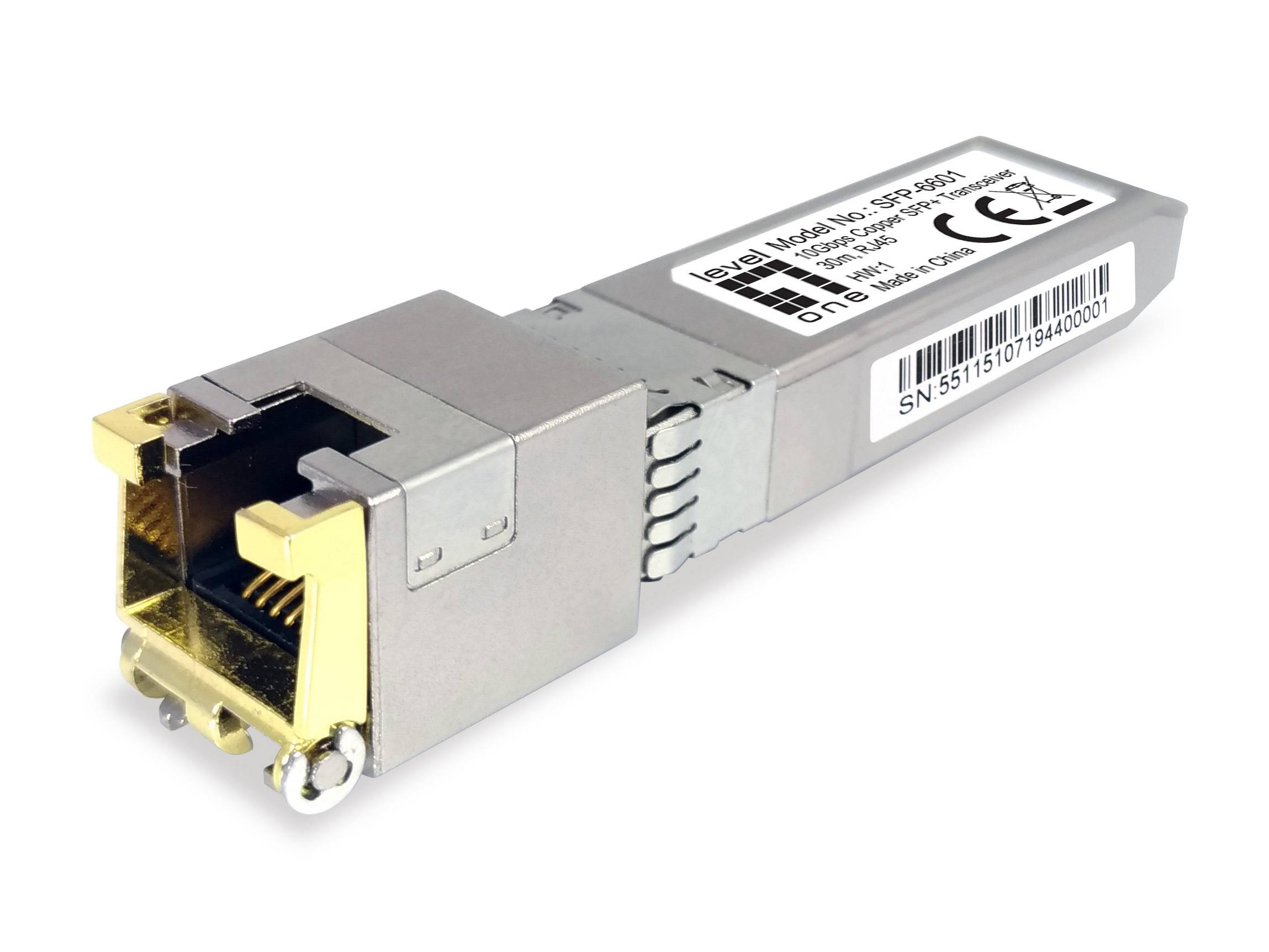 SFP+ Transceiver 10G Kupfer zu Glasfaser 30m RJ45
