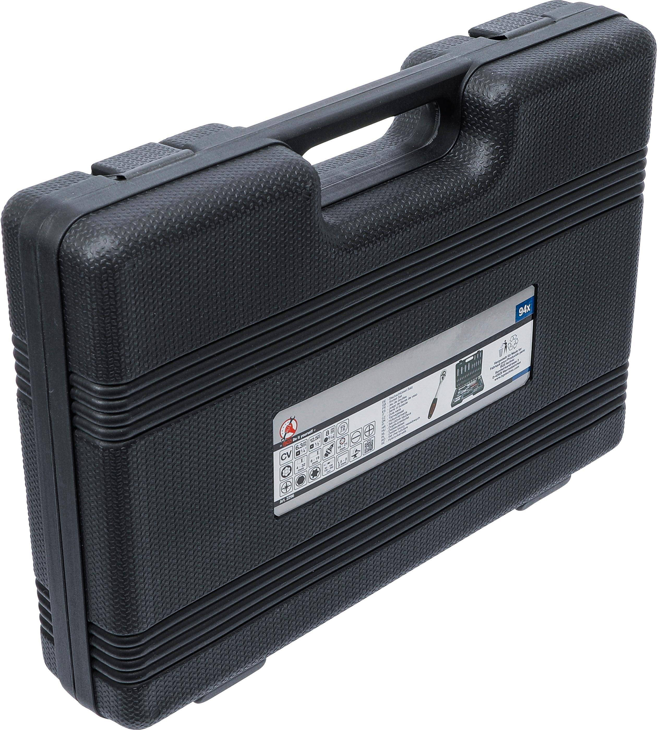 BGS Do It Yourself Steckschlüssel-Satz | Antrieb 6,3 mm (1/4") / 12,5