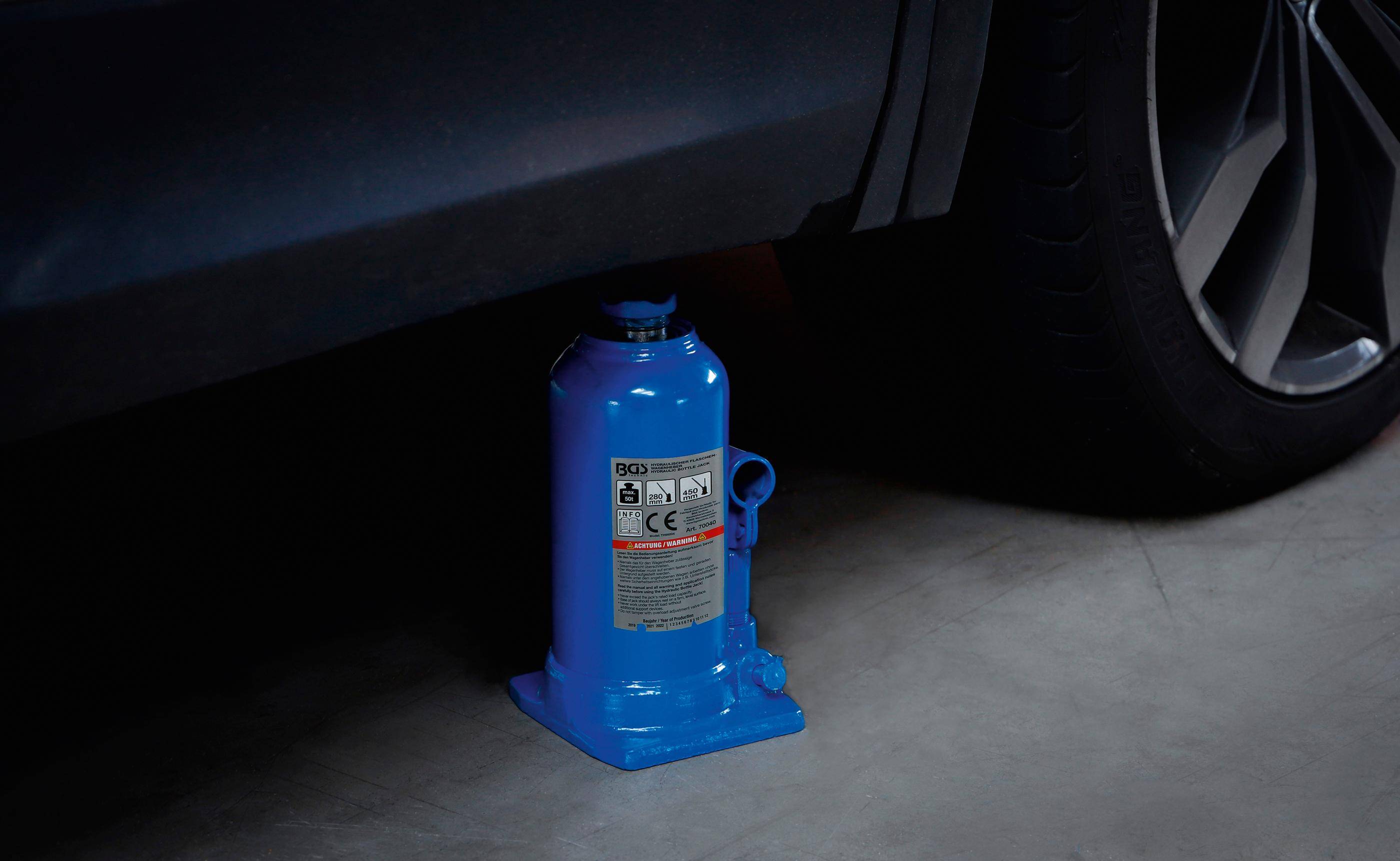 BGS technic Hydraulischer Flaschen-Wagenheber | 50 t