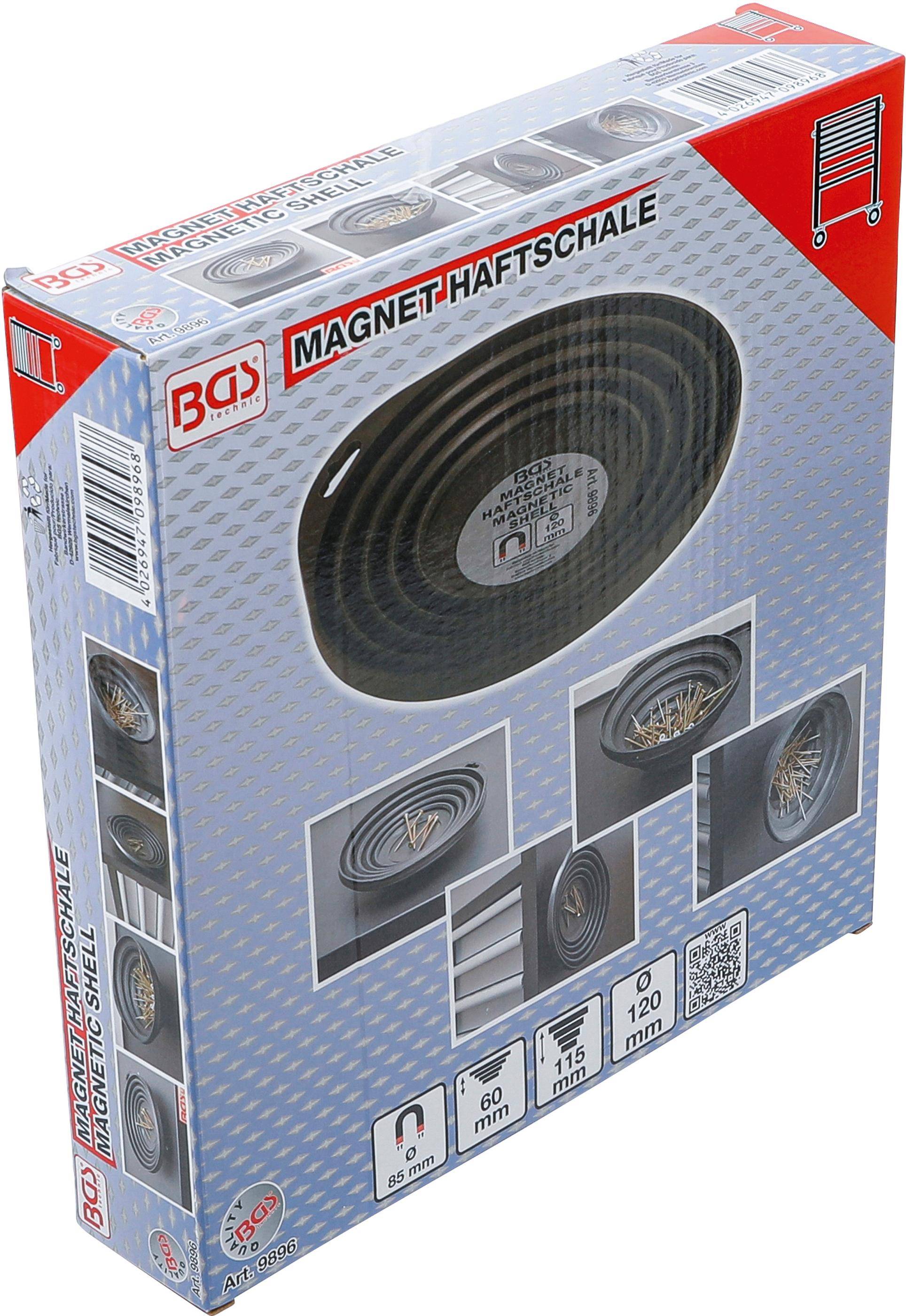 BGS Magnet-Haftschale | faltbar | 120 / 220 mm