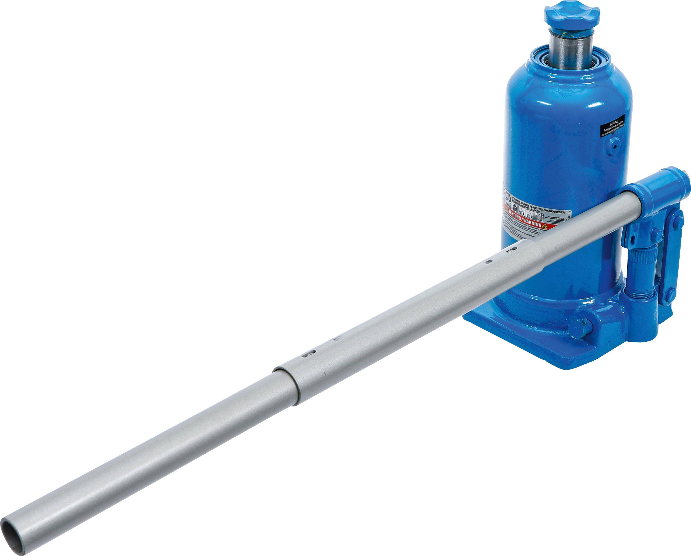 BGS technic Hydraulischer Flaschen-Wagenheber | mit Doppelkolben | 5 t