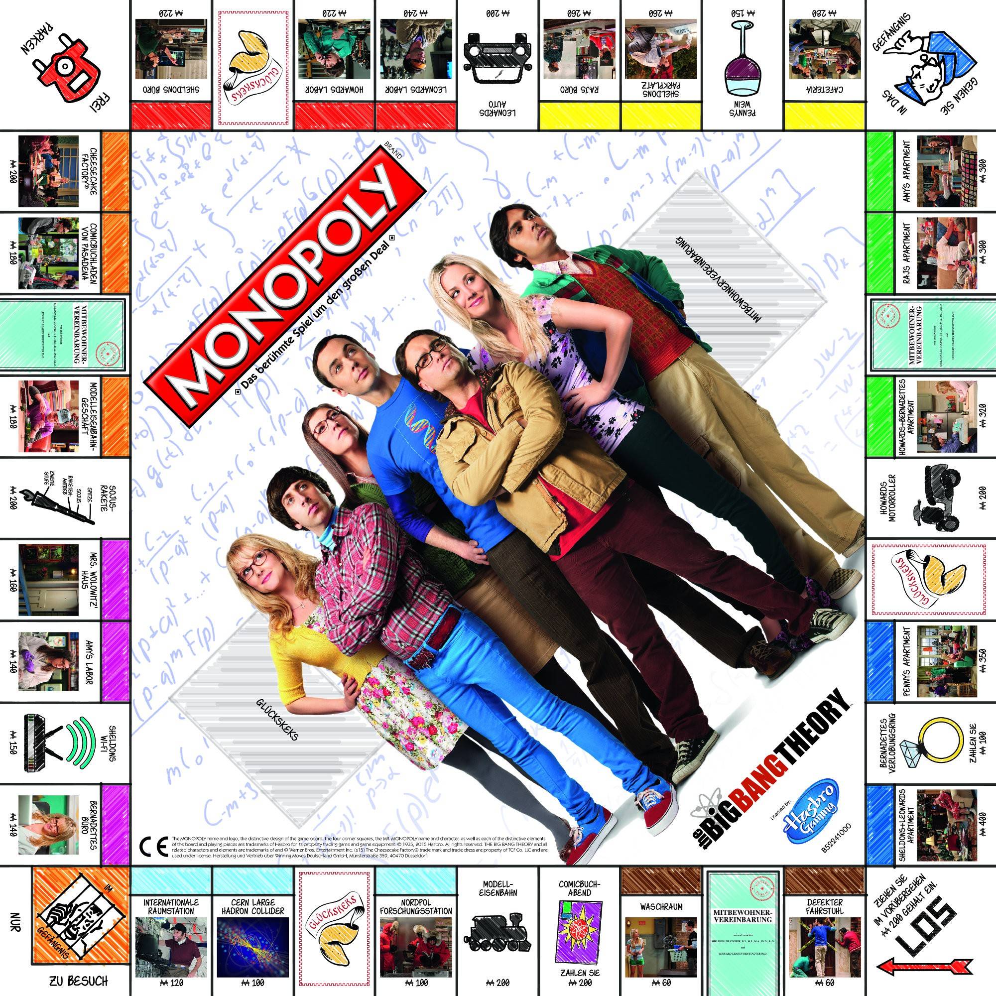 Monopoly The Big Bang Theory TBBT Gesellschaftsspiel Brettspiel Spiel Deutsch