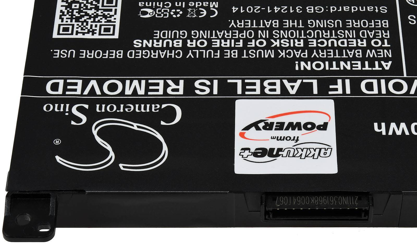 Powery Akku für Laptop Dell P78G, 15,2V, Li-Ion