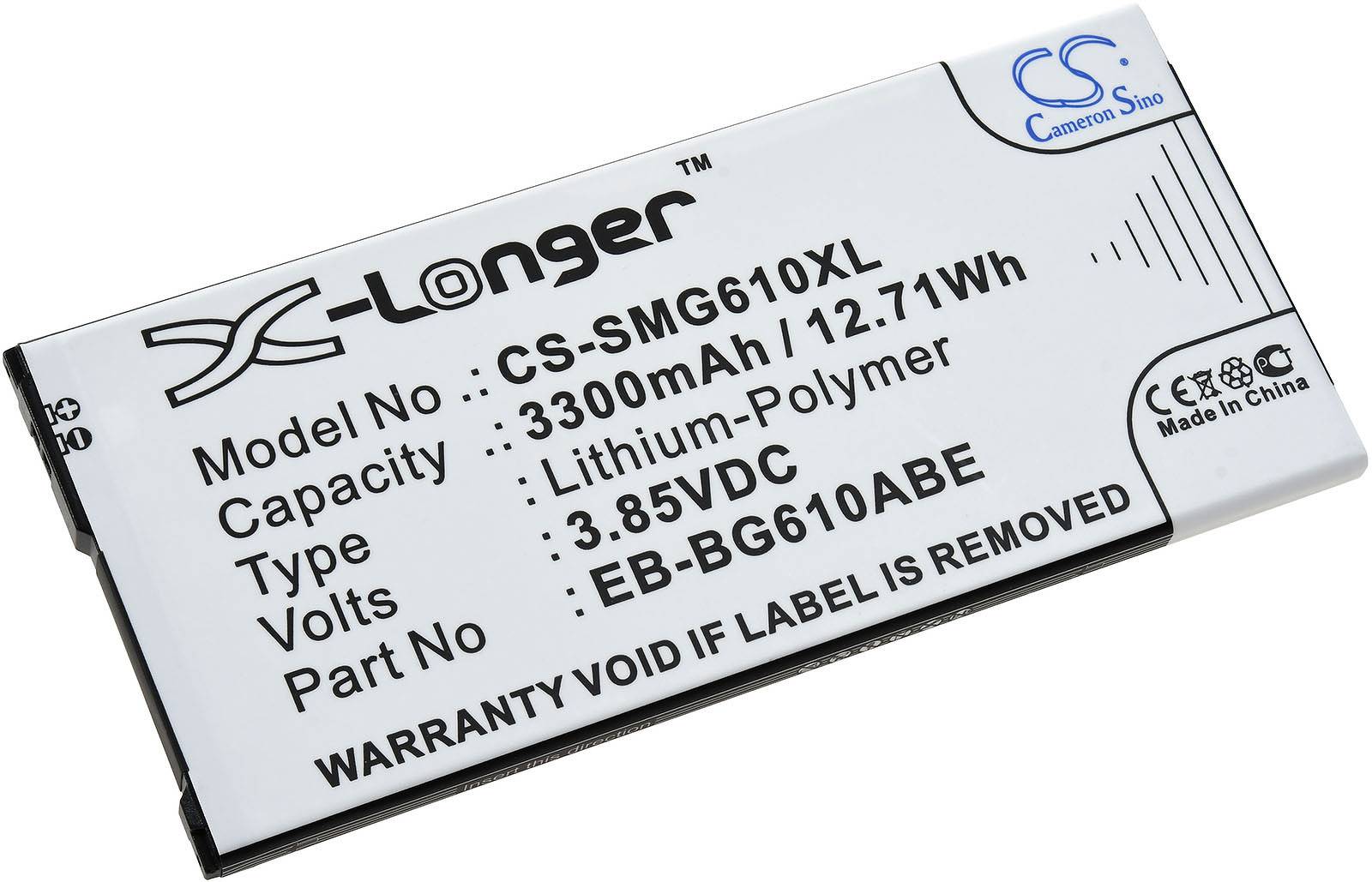 Powery Akku für Smartphone, Handy Samsung SM-G611S, 3,85V, Li-Polymer
