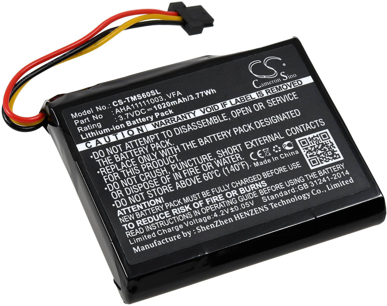 Powery Akku für TomTom Start 60 / Typ VFA, 3,7V, Li-Ion