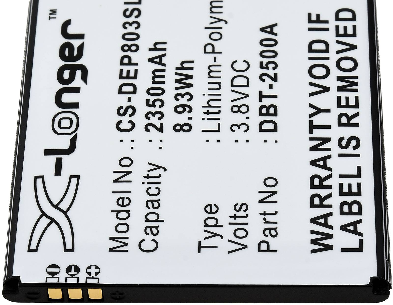 Powery Akku für Handy, Senioren-Smartphone Doro 8035, 3,8V, Li-Ion