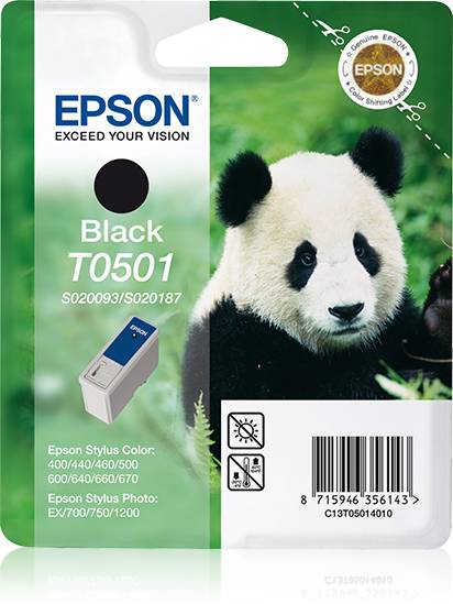 Epson T0501 - Schwarz - Original - Blisterverpackung - Tintenpatrone - für Stylu