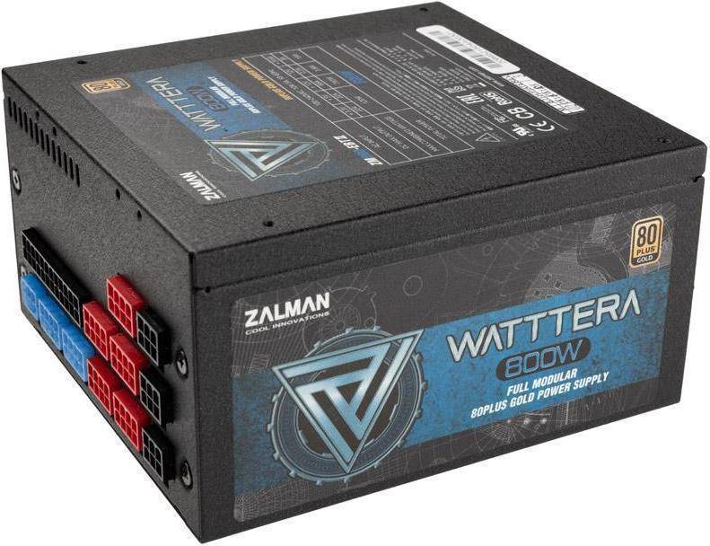 ZM800-EBTII WATTTERA, 800 Watt 80 PLUS GOLD PSU, EU, Full Modular, Active PFC with 99.9% Max
