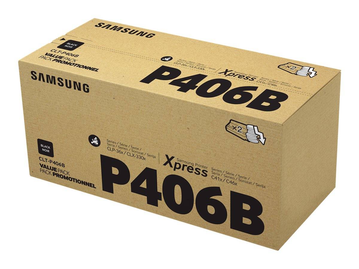 HP Samsung Toner CLT-P406B schwarz Twin Pack (2xca. 1.500 S.)