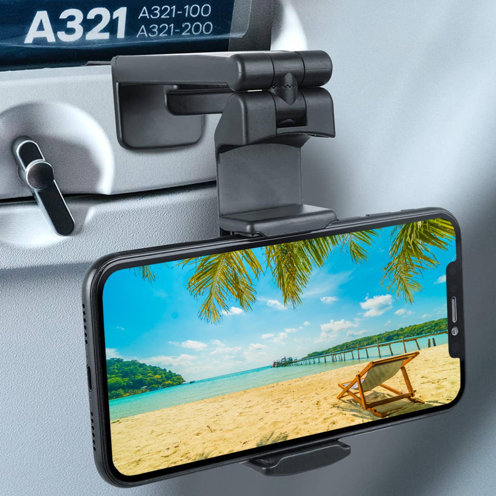 Wicked Chili 1x faltbare Handyhalterung für iPhone & Samsung Klemme - Universal für Reise, Arbeit, Schreibtisch & Küche