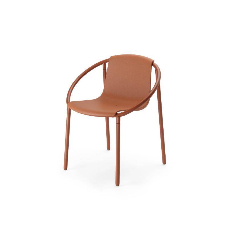 1018223-1258 - RINGO organisch geformter Stuhl, sierra