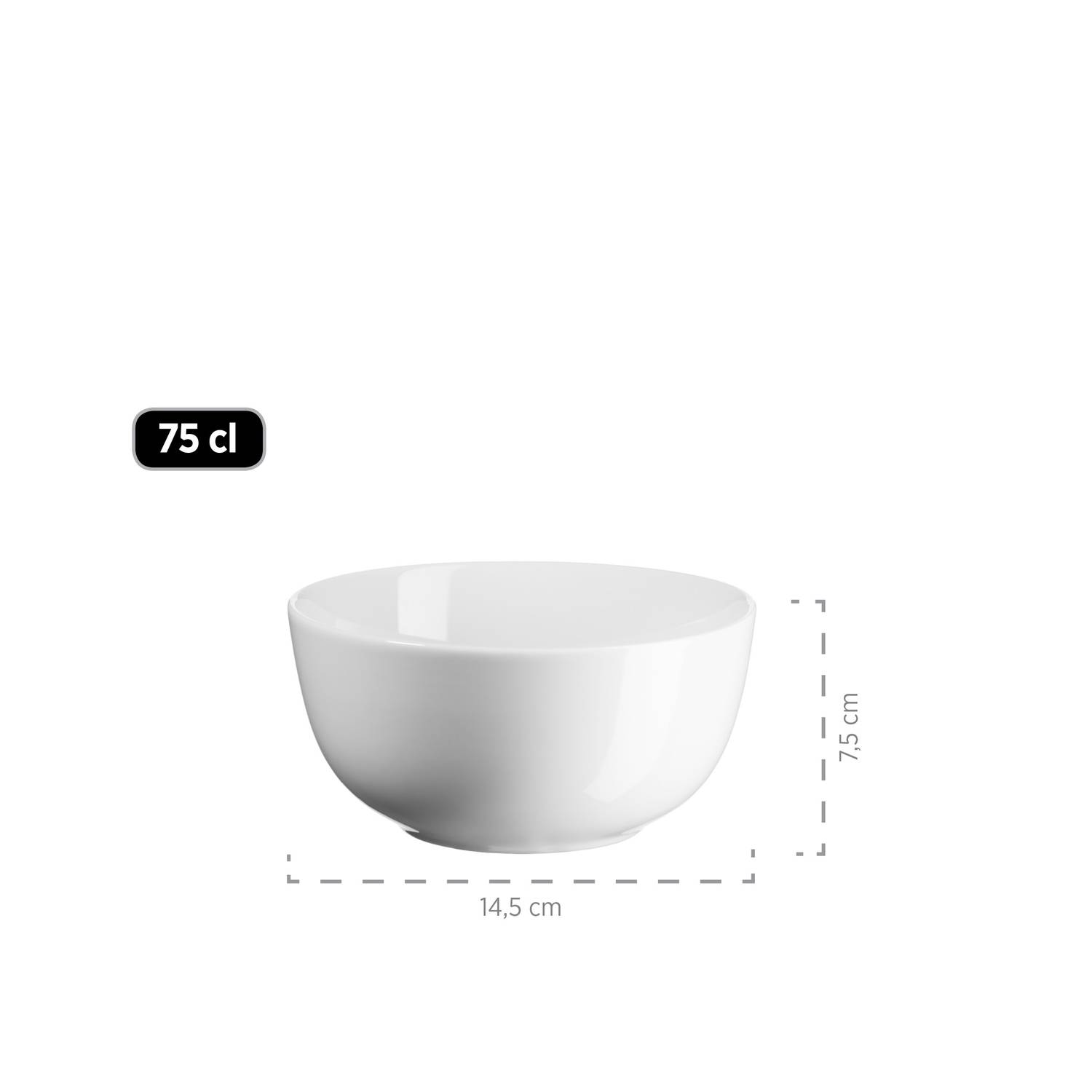 Mäser 993650 Barca Frühstücksset, Porzellan, weiß, 18-teilig (1 Set)