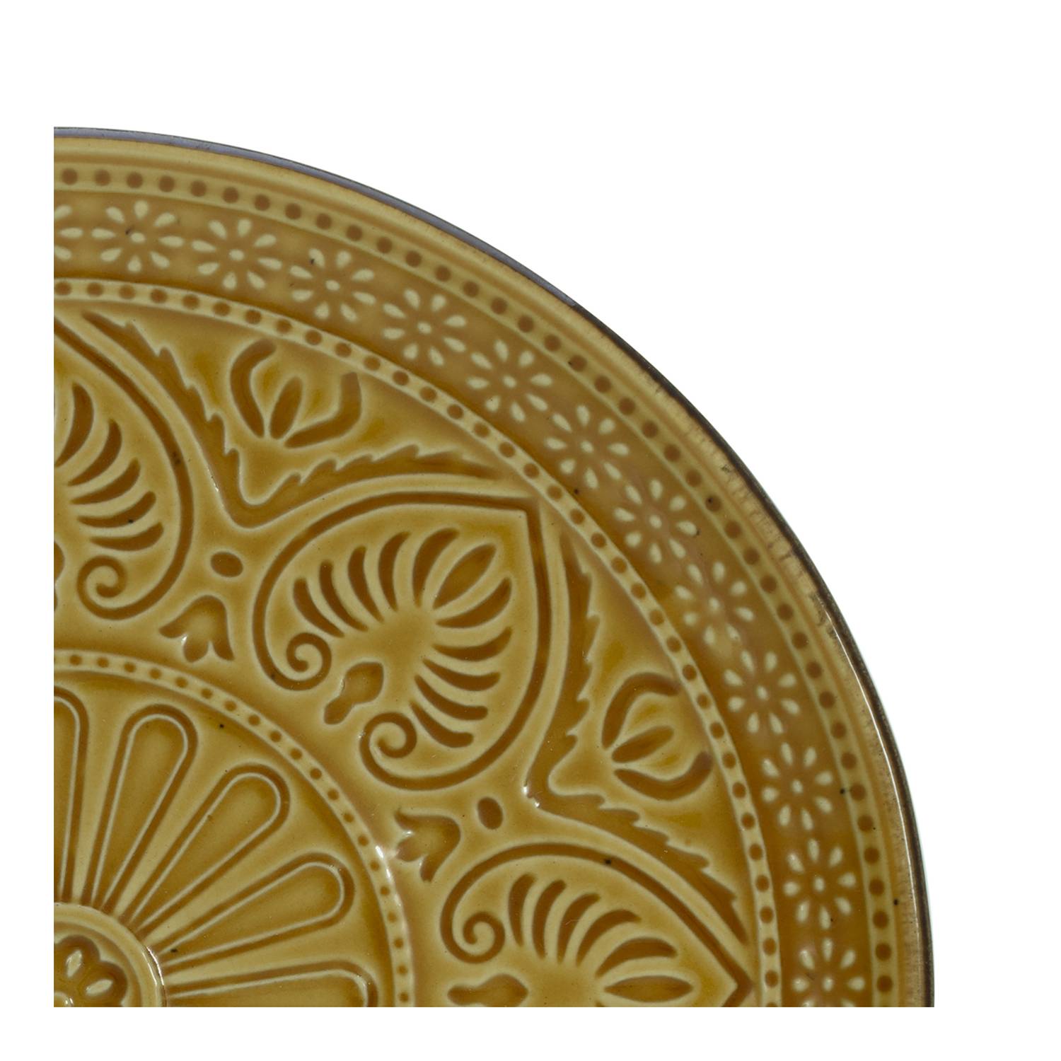 CreaTable 22561 Kombiservice Samarkand für 4 Personen, Steinzeug, mehrfarbig (1 Set, 16-teilig)