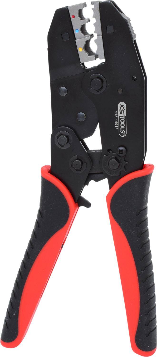 KS TOOLS Crimpzange fr isolierte Kabelschuhe, 220mm