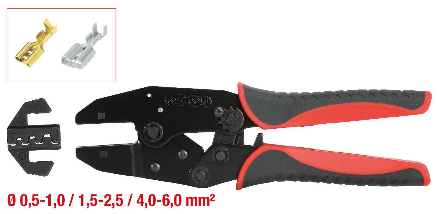 KS TOOLS Crimpzange fr Steckhlsen 0,5-6mm