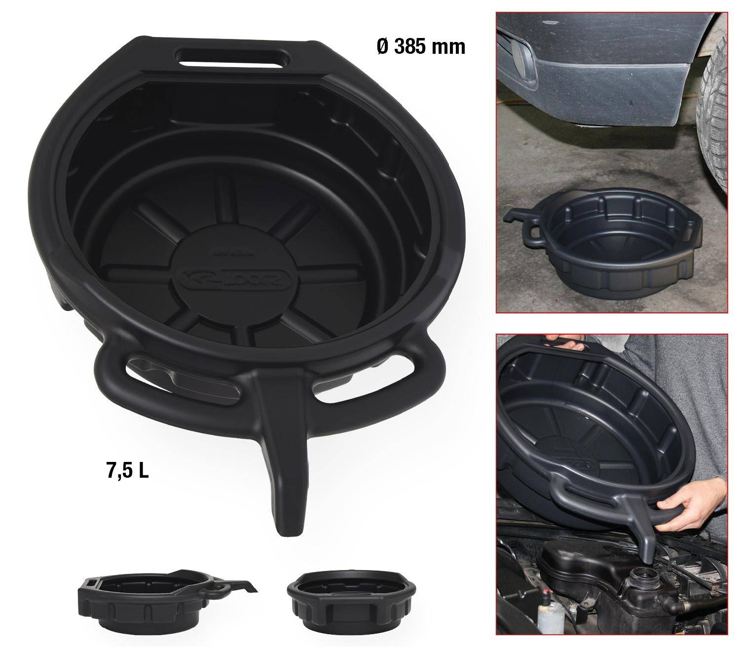 KS TOOLS Auffangwanne 7,5 Liter, Ø 385 mm