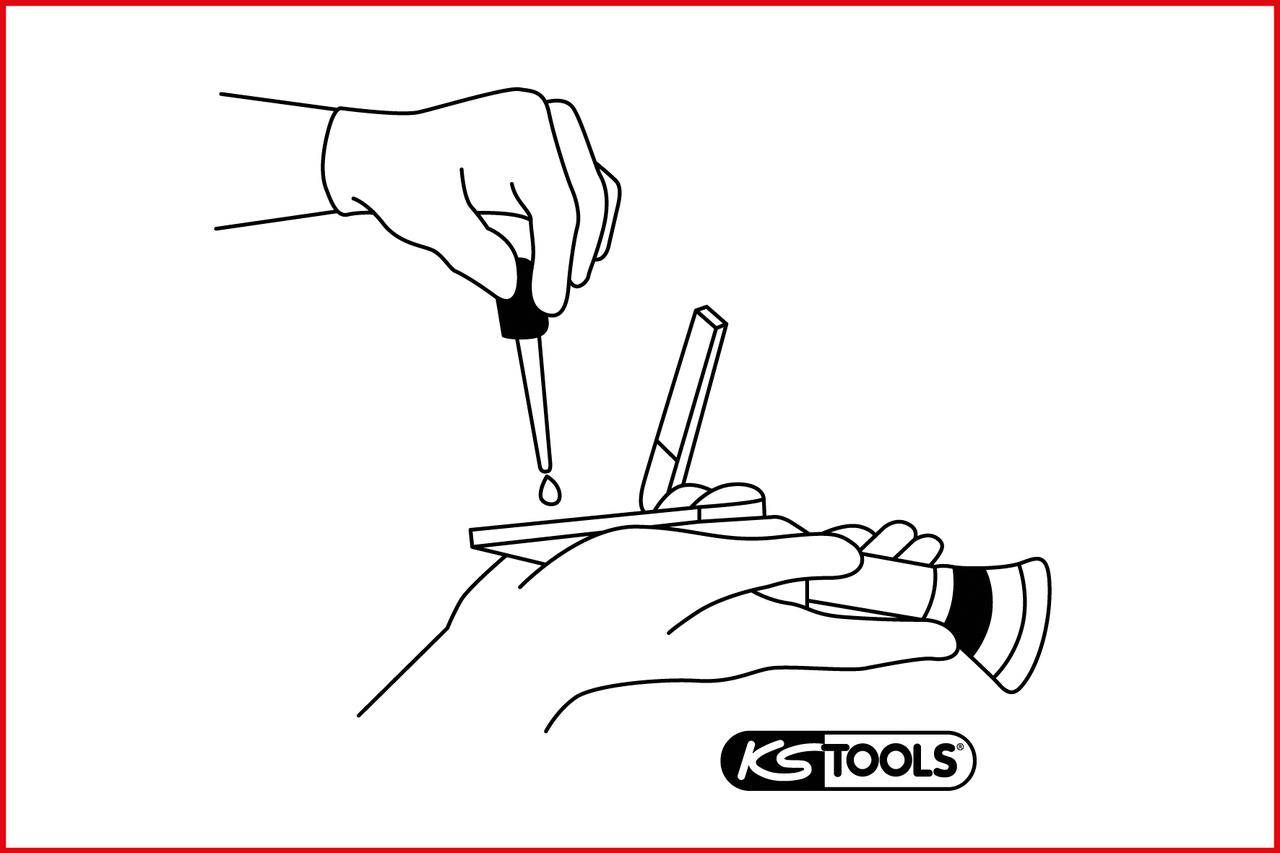 KS TOOLS Refraktometer - optisches Prfgert fr Batterieflssigkeit,