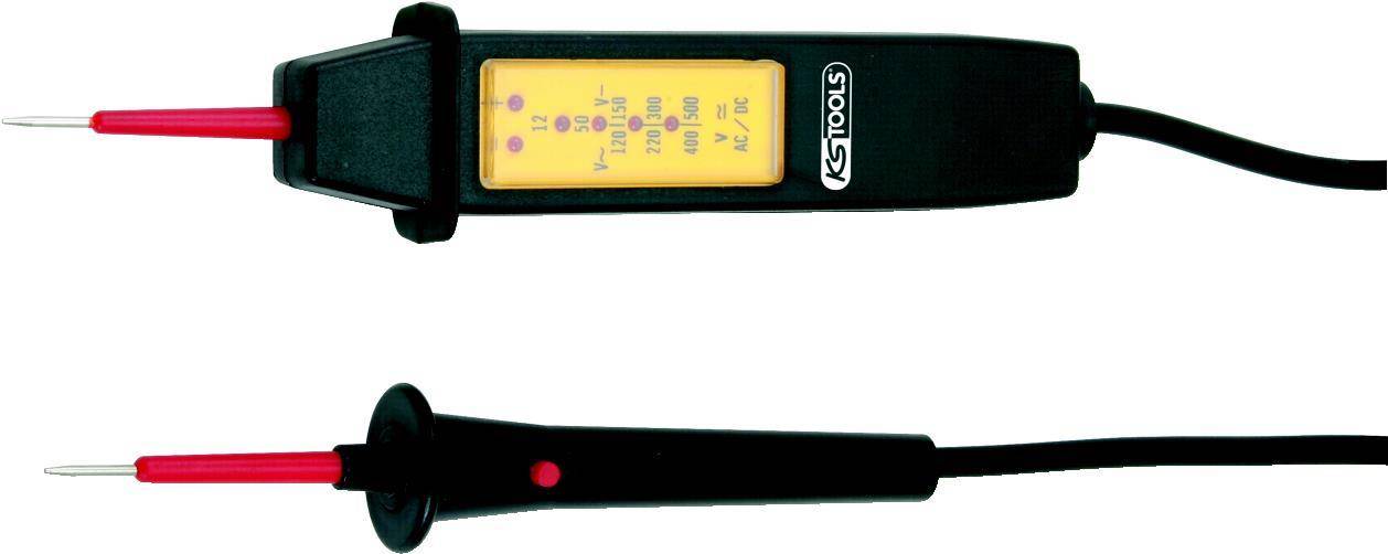 KS TOOLS Werkzeuge-Maschinen GmbH Universal-Spannungsprüfer mit Schutzisolierung 12